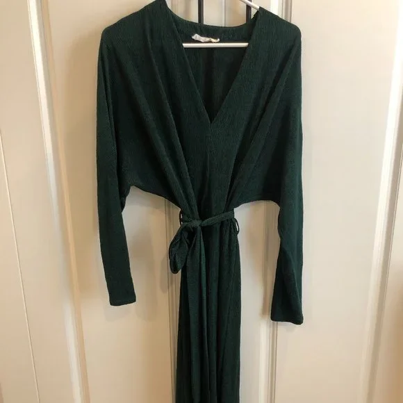 all in favor green dress All In Favor Green Sweater Dress S